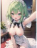 巨乳メイドの淫乱奉仕 画像1