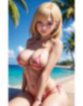 ハミ出し爆乳！水着ギャル AI生成ヌードグラビアCG集