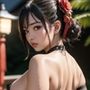 【AIグラビア巨乳美女写真集】Vol.7黒忍びの天使さん