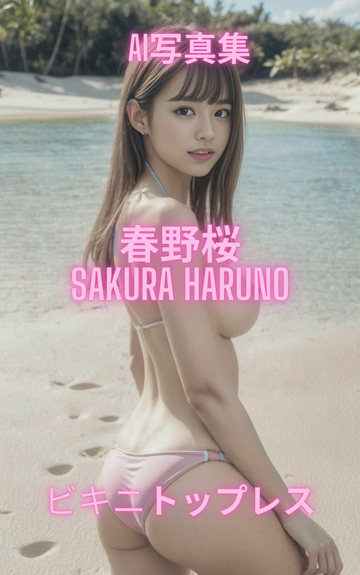 AI写真集 春野桜 Sakura Haruno ビキニトップレス3