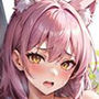 胸の大きな猫耳女子