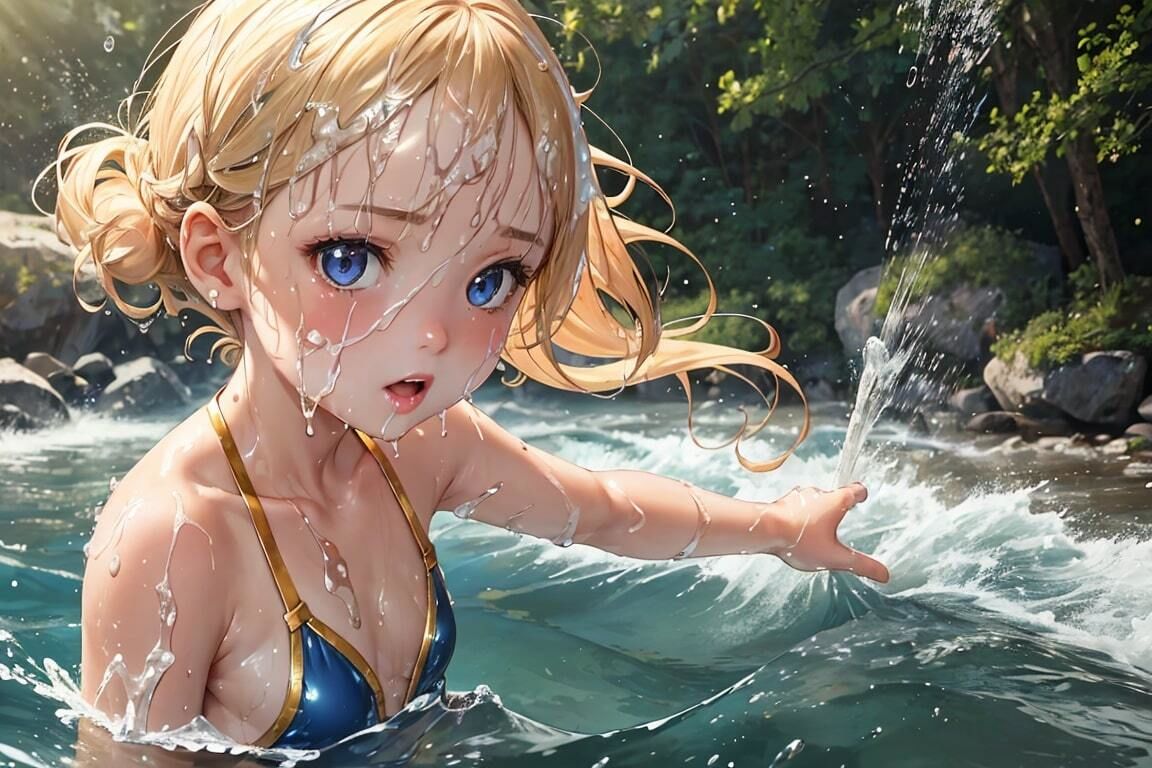 水と戯れる妹_5