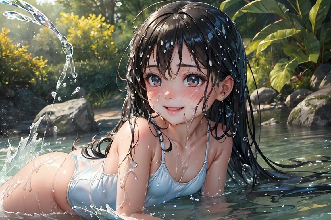 水と戯れる妹_6