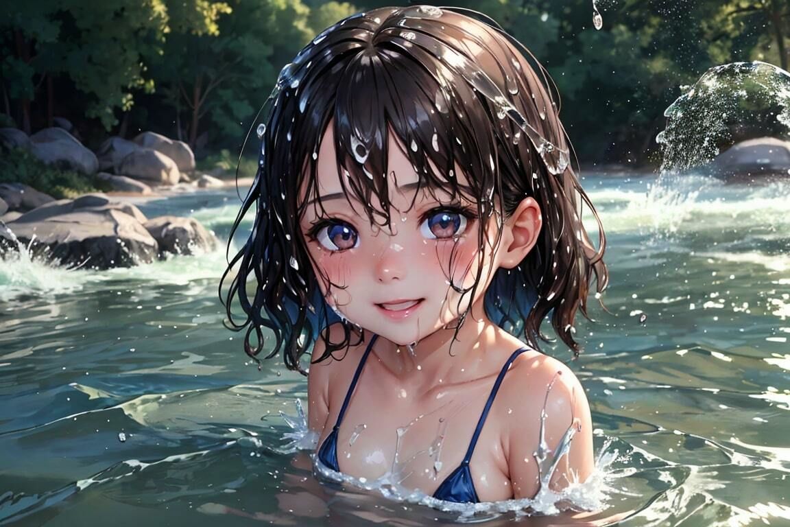 水と戯れる妹_9