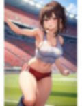 ノーブラ・スポーツ少女