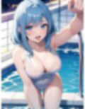 巨乳美少女のエッチな水泳教室 画像1