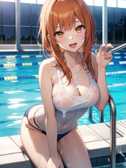 サンプル画像1:ビッチ巨乳のエッチな水泳教室(梵天) [d_313597]