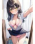 エロ自撮りで恥ずかしがる黒髪清楚系・制服たくしあげ＆パンチラ＆下着姿