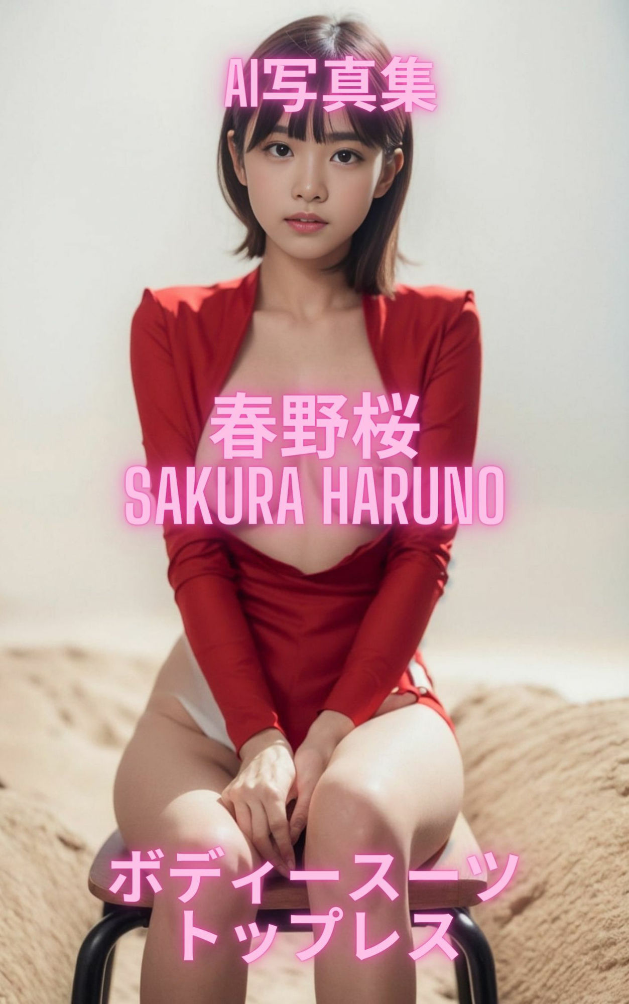 AI写真集 春野桜 Sakura Haruno ボディースーツトップレス 画像1