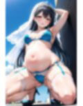 露出大好き花嫁妊婦ちゃん:マイクロビキニ編