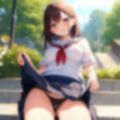 たくし上げな制服娘さん 画像4
