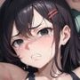 犯●れるスク水の黒髪ロングヘア女性
