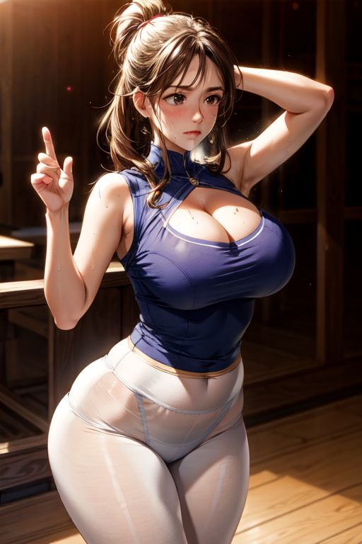 爆乳AIパンティーライン1