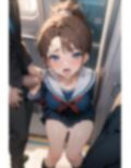 痴●専用車両に乗り込んじゃう女子校生達