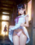 240ページ 美少女スカートめくり AIリアルイラスト