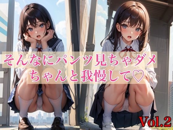 思う存分お楽しみください【そんなにパンツ見ちゃダメ、ちゃんと我慢してVol.2】