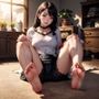無防備な足裏〜友達の彼女、幼なじみ、後輩、義妹などの臭い立つ足裏〜 Defenseless soles - the smelly soles of your friend’s girlfriend， c●●●dhood friend， junior， sister-in-law， etc.