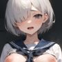 【銀髪JK×着衣プレイ】転校生の銀髪ハーフが美巨乳すぎた件