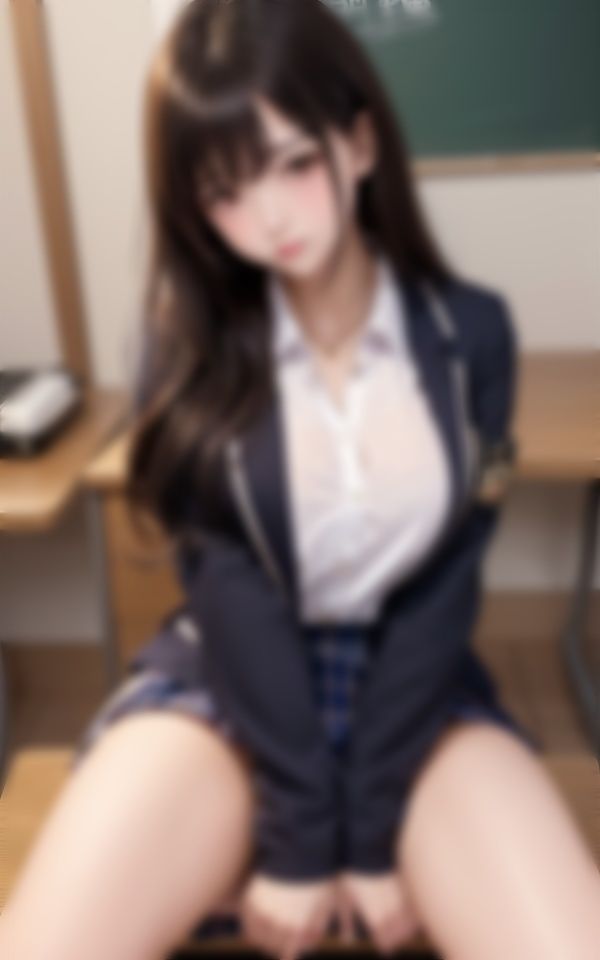 制服美少女の純白パンツが染みてきて... 画像5