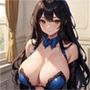 バニーガール巨乳美女【妄想イラスト美女図鑑vol.33】