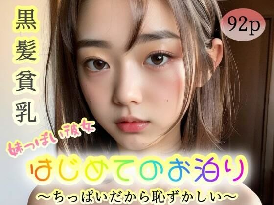 【黒髪貧乳】妹っぽい彼女。初めてのお泊り〜ちっぱいだから恥ずかしい〜