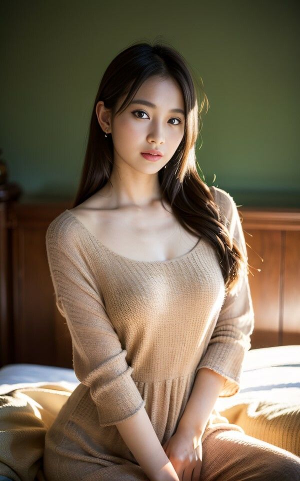 サンプル画像1:AI photobook 寝室2(AI_GravureArt) [d_328961]