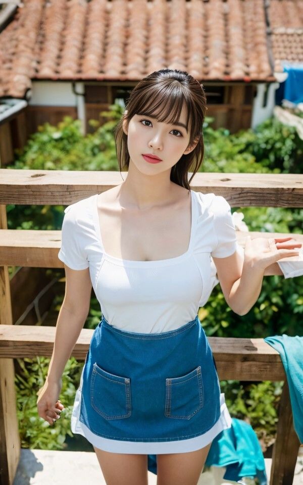 サンプル画像1:AI photobook 洗濯(AI_GravureArt) [d_329012]