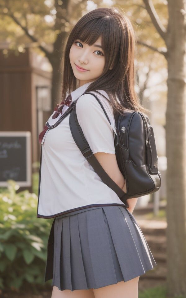 サンプル画像3:AI photobook 通学(AI_GravureArt) [d_329026]