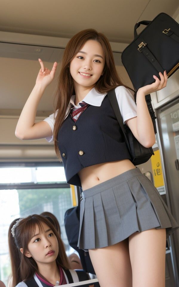 サンプル画像1:AI photobook 通学3(AI_GravureArt) [d_329038]