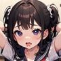 ロリ巨乳黒髪JKと生ハメセックス