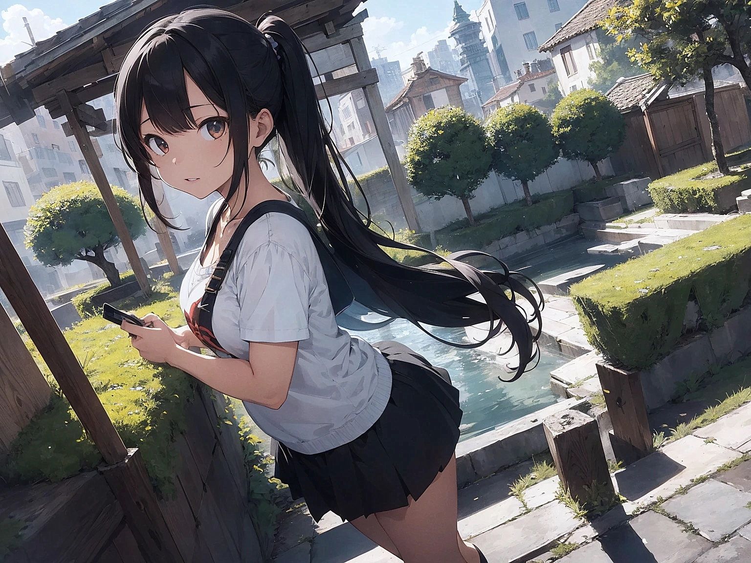 サンプル画像1:女の子が訪れる家(やすの岬) [d_333322]