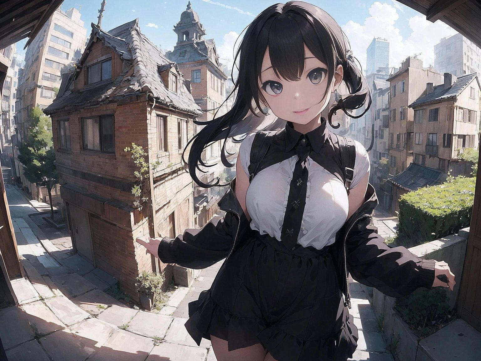 サンプル画像2:女の子が訪れる家(やすの岬) [d_333322]