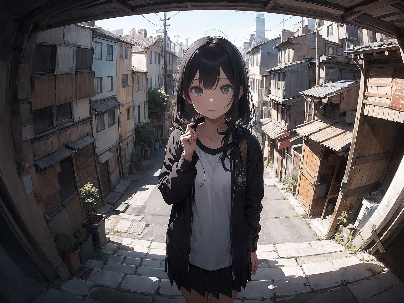 サンプル画像6:女の子が訪れる家(やすの岬) [d_333322]