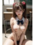 校内露出少女