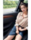 人妻車内おもらし