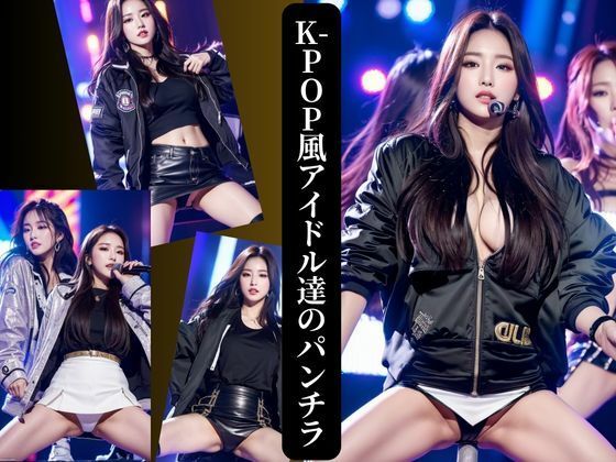 K-POP風アイドル パンチラ