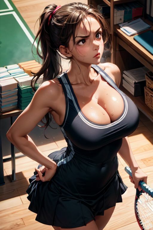 爆乳AIテニスウェア1 画像3