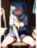 青髪ツインテール女子校生〜緊縛拘束＆野外中出し〜