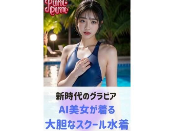 新時代のグラビア:AI美女が着る大胆なスクール水着_1