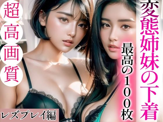 ストーリ付き写真集の高評価【【超高画質グラビア写真集】変態姉妹の下着。最高の100枚～レズプレイ編～】