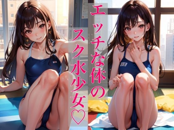 エッチな体のスク水少女 〜恥ずかしいからちょっとだけだよ〜_1