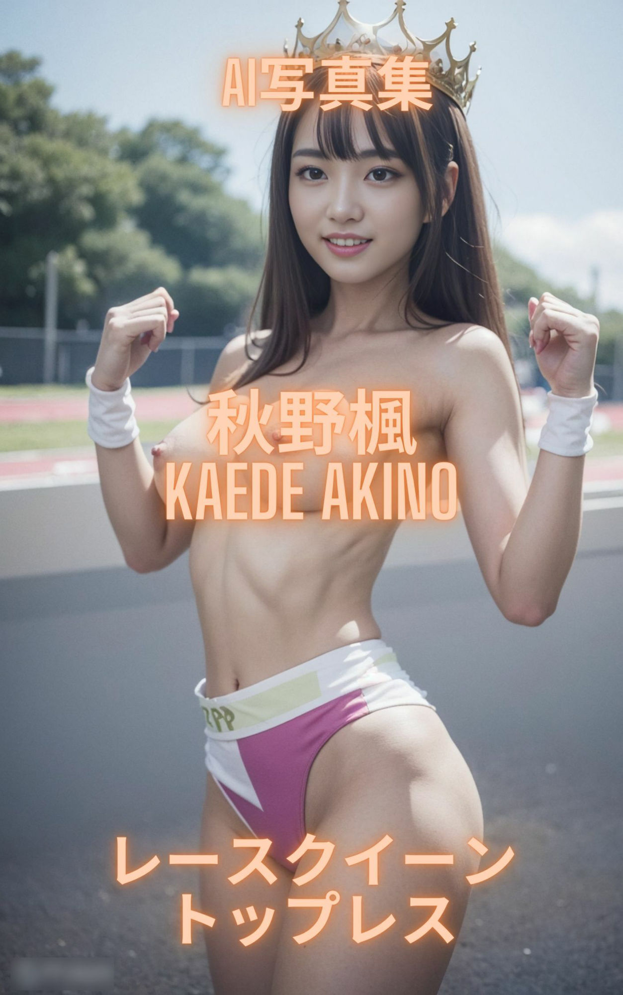 AI写真集 秋野楓 Kaede Akino レースクイーントップレス2