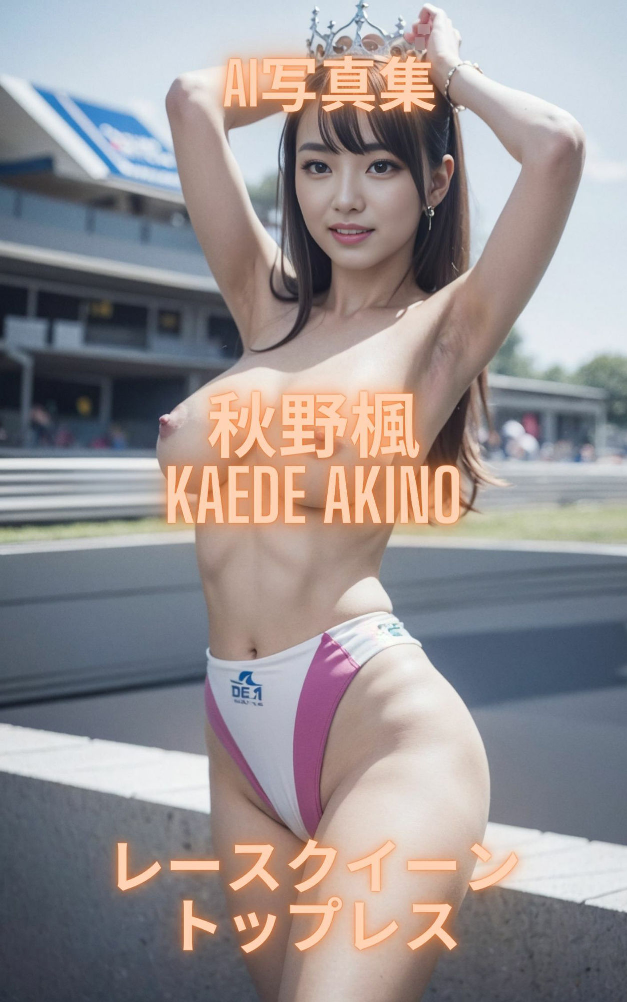 AI写真集 秋野楓 Kaede Akino レースクイーントップレス3