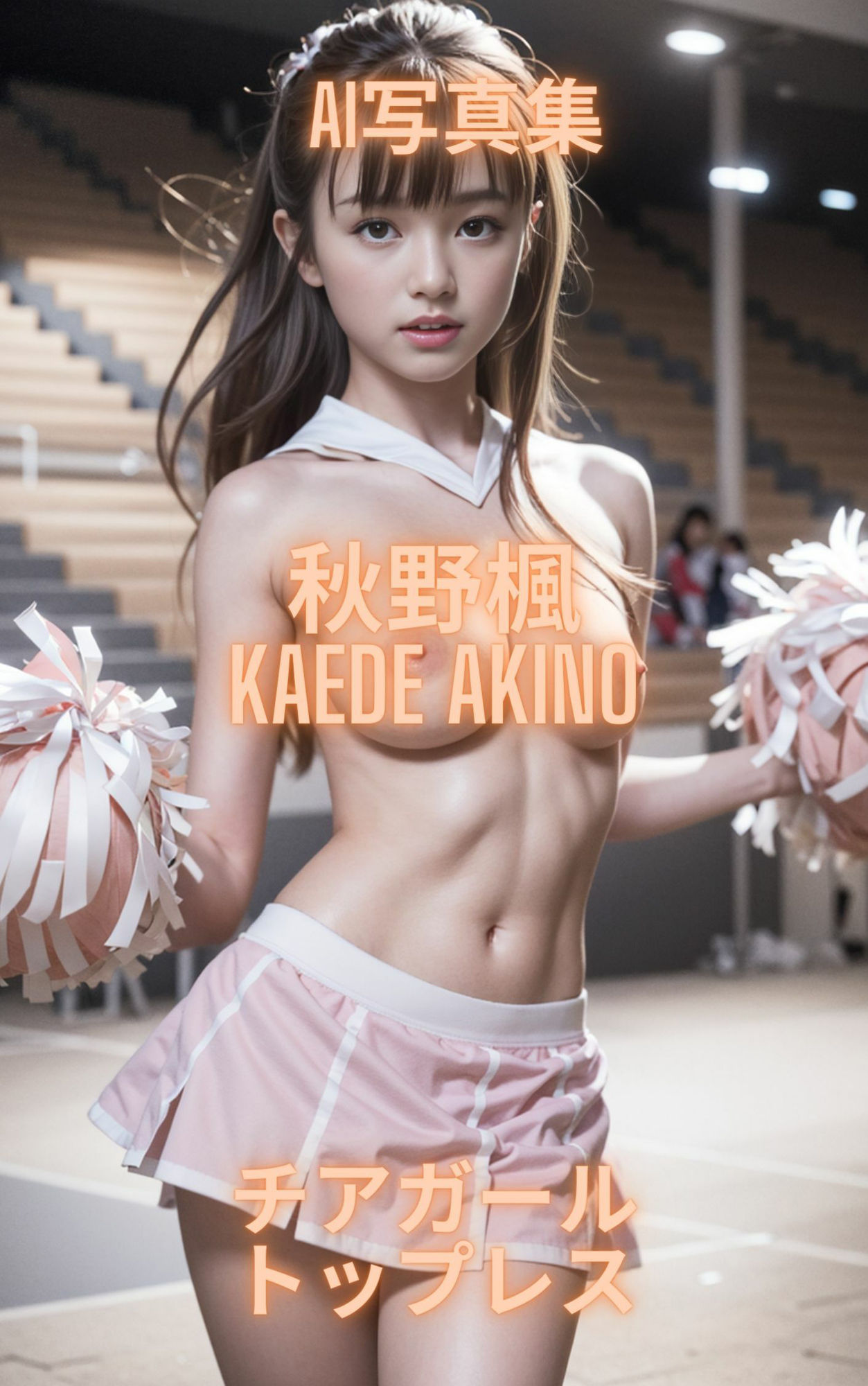 AI写真集 秋野楓 Kaede Akino チアガールトップレス2