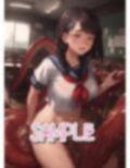 黒髪丸眼鏡学触