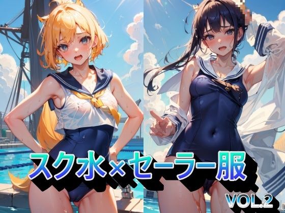 VOL.2では少し体のアップもお楽しみください【スク水×セーラー服VOL.2】