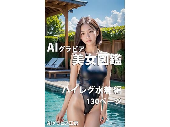 AIグラビア美女図鑑 ハイレグ水着編 130ページ_1