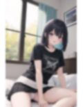 屈辱のパンチラ〜黒髪白T美少女編〜