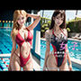 競泳女子〜競泳水着の美女たち〜PART.2【AI美女ヌードグラビア】