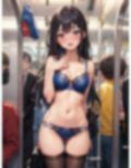 念願の電車内露出デビューを果たした痴女JKのCG集